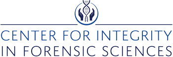 Center for Integrity of Forensic Sciences logo - hands displaying DNA