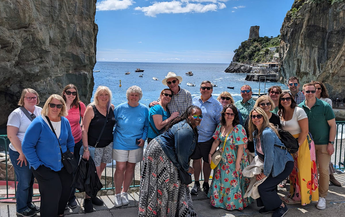 State Bar of Wisconsin members and their guests enjoying the Amalfi coast in Italy.